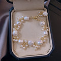 Baroque Style ID Bracelet with Pearls