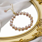 Pink Beaded ID Bracelet