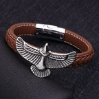Men's Brown Eagle Bracelet