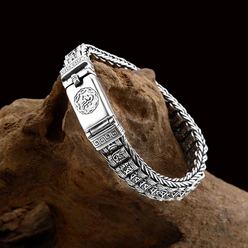 Tibetan Buddhist Men's ID Bracelet