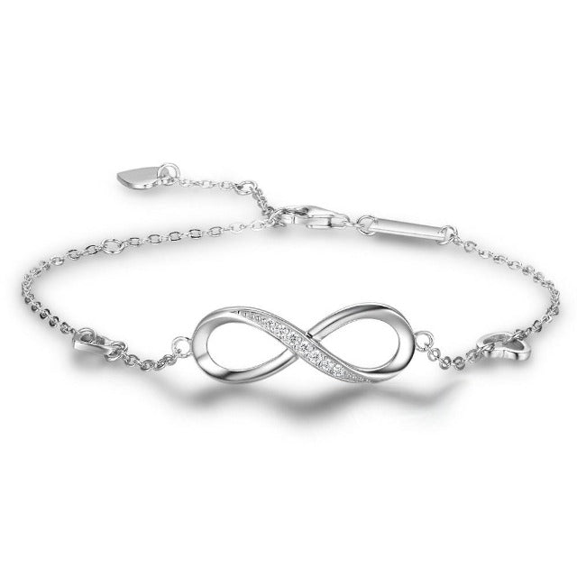 Silver Infinity Bracelet for Women