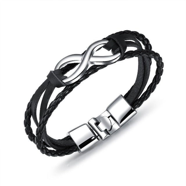 Men's Silver Infinity Bracelet