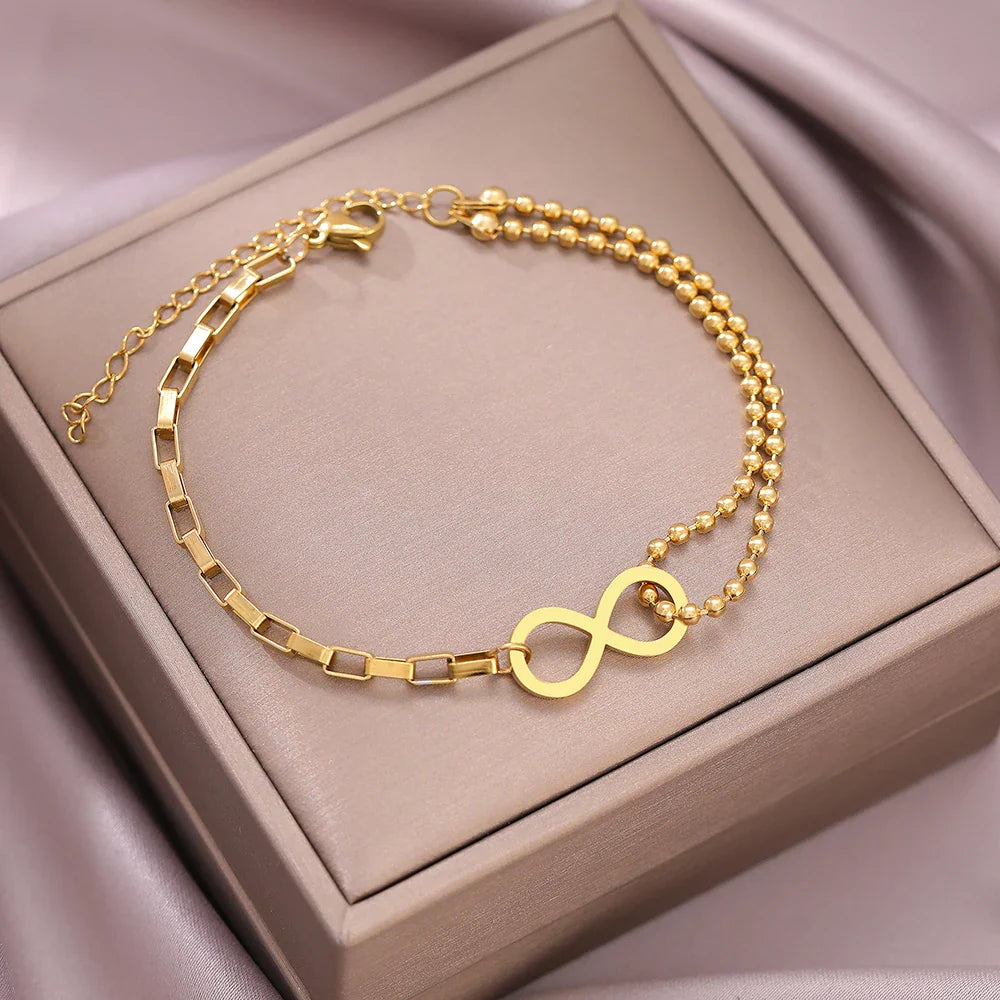 Infinity Bracelet Gold Or Silver gold