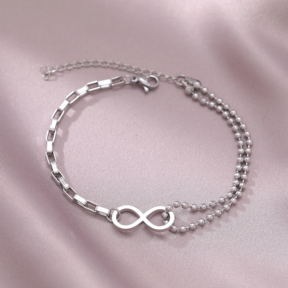 Infinity Bracelet Gold Or Silver silver