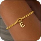 Initial and Knot Bracelet - Letter 