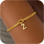 Initial and Knot Bracelet - Letter 