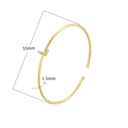 Bracelet initiale minimaliste