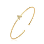 Bracelet initiale minimaliste a