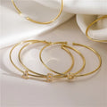 Bracelet initiale minimaliste a