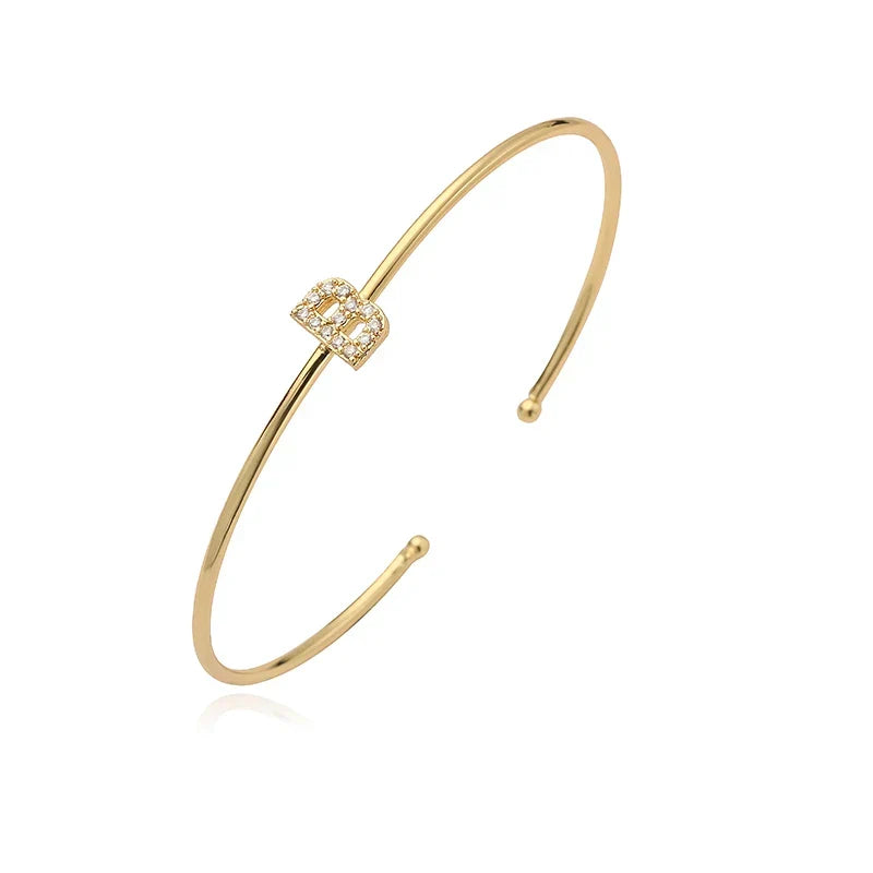 Bracelet initiale minimaliste b