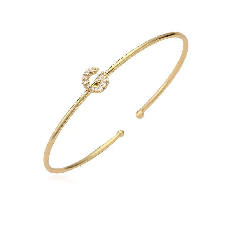 Bracelet initiale minimaliste g