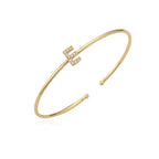 Bracelet initiale minimaliste e