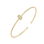 Bracelet initiale minimaliste s