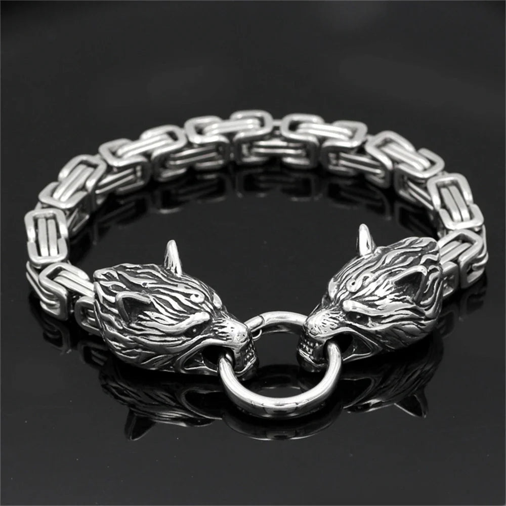 Bracelet loup géant viking Fenrir