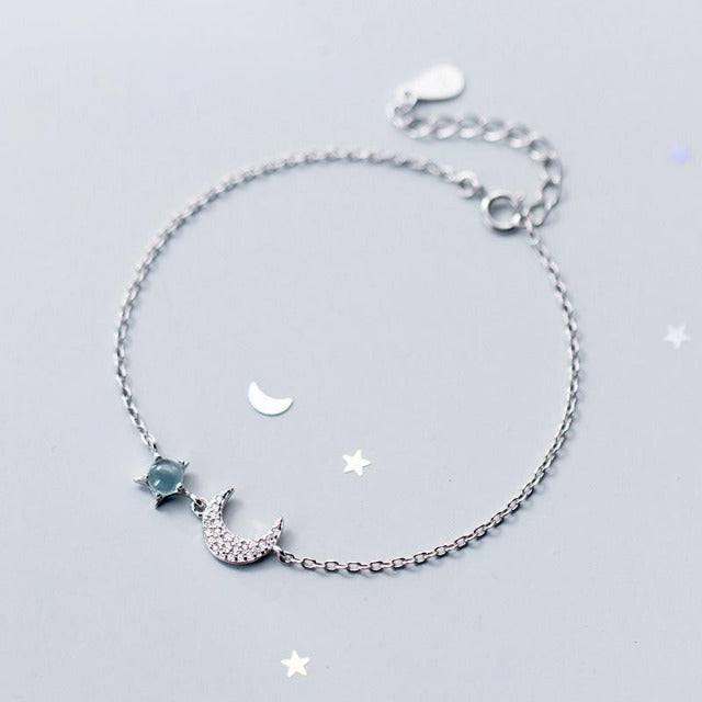 Silver Moon Bracelet