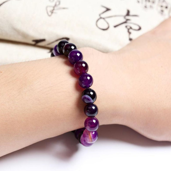 Amethyst Mala Bracelet for women