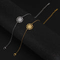 Mandala Sacred Geometry Bracelet Woman gold