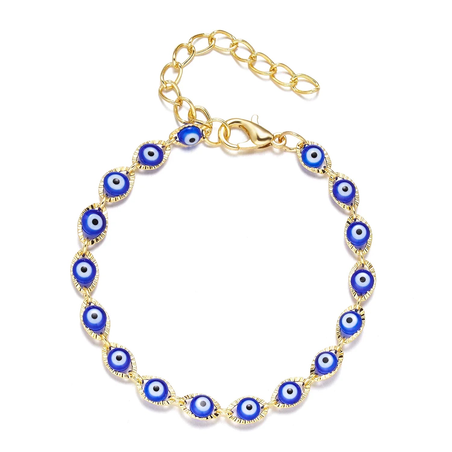 Bohemian Style Blue Evil Eye Bracelet