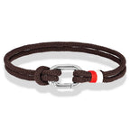 Bracelet nautique en corde tressée avec nœud pour homme ou femme