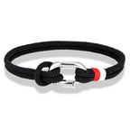 Bracelet nautique en corde tressée avec nœud pour homme ou femme
