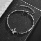 Silver Witch's Knot Bracelet