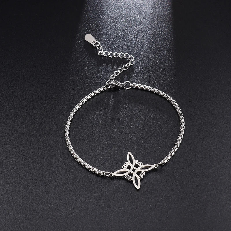 Witch's Knot Silver Bracelet