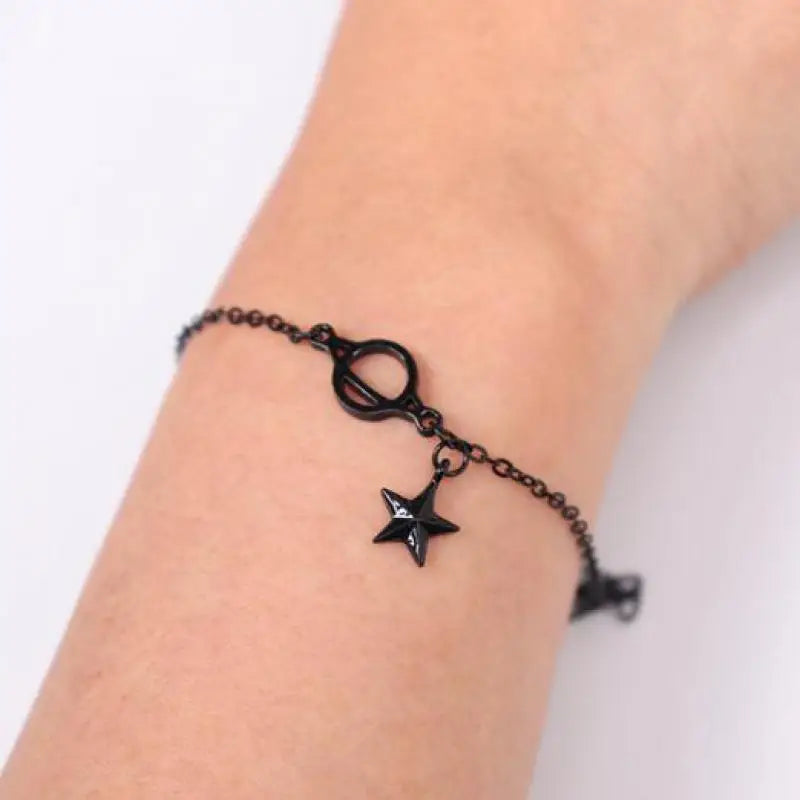 Black Bracelet with Star