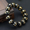 Black Buddhist Amulet Chain Bracelet