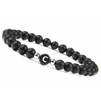 Bracelet noir initiale c