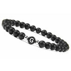 Bracelet noir initiale g