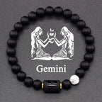 Black Bracelet Zodiac Sign Astro Black 12 Constellations Gemini
