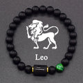 Black Bracelet Zodiac Sign Astro Black 12 Constellations Leo