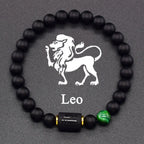 Black Bracelet Zodiac Sign Astro Black 12 Constellations Leo
