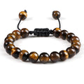 Tiger Eye Bracelet Gourmette Women Men Protection against Negative Energies, Relaxation, Stress Reduction