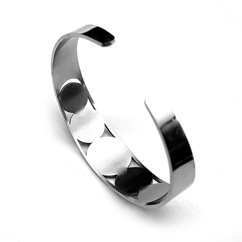 Bracelet ouvert avec lettres en hébreu juif argent