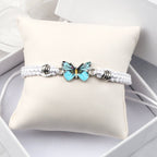 Blue White Butterfly Bracelet