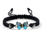Blue Black Butterfly Bracelet