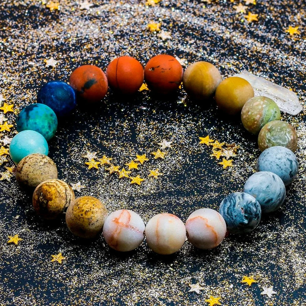Solar System Planets Beads Bracelet 7 Chakras