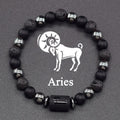 Zodiac Sign Bead Bracelet 12 Constellations Aries