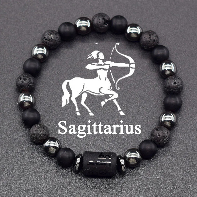 4Zodiac Sign Bead Bracelet 12 Constellations Sagittarius