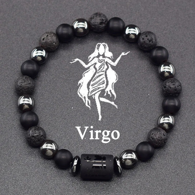 Zodiac Sign Bead Bracelet 12 Constellations Virgo