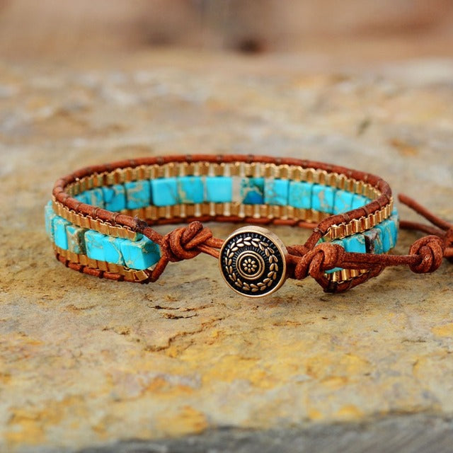 Turquoise Jasper Stone Bracelet