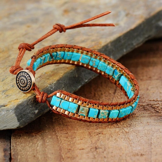 Turquoise Jasper Stone Bracelet