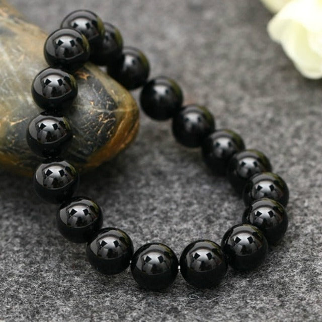 Black Stone Tourmaline Bracelet