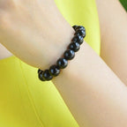Black Stone Tourmaline Bracelet