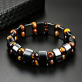 Men's Tiger Eye Stone Chain Bracelet
