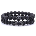 Skull Head Stone Bracelet
