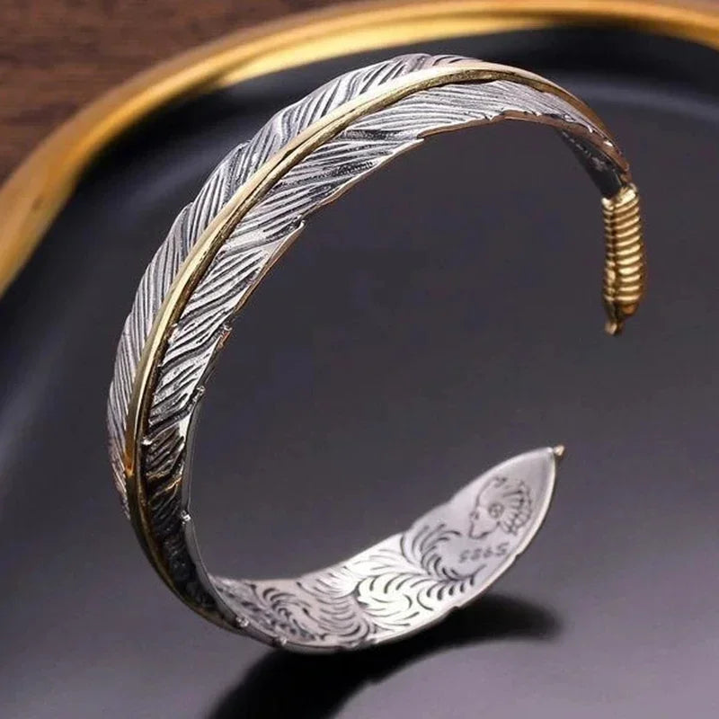 Ethnic Feather Bracelet for Women or Men