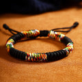 Tibetan Buddhist Good Luck Bracelet Black Thread