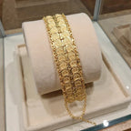 Bracelet pour femme arabe musulman islam or double